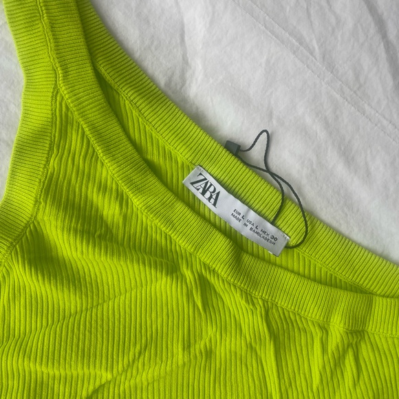 Zara One-Shoulder Top | Green - Picture 2 of 3